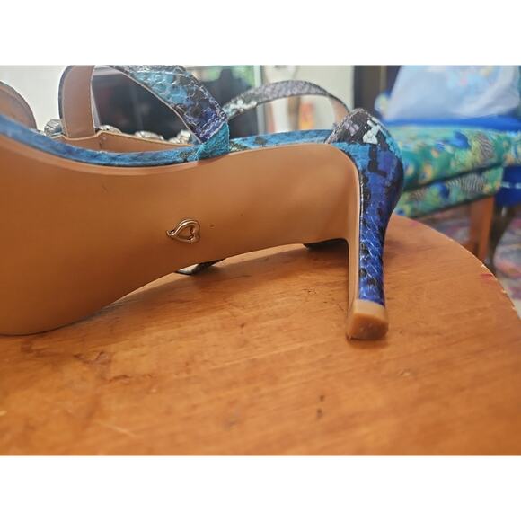 Thalia sodi playa Strappy High Heels Snake Pattern Size 8.5M - Picture 13 of 13